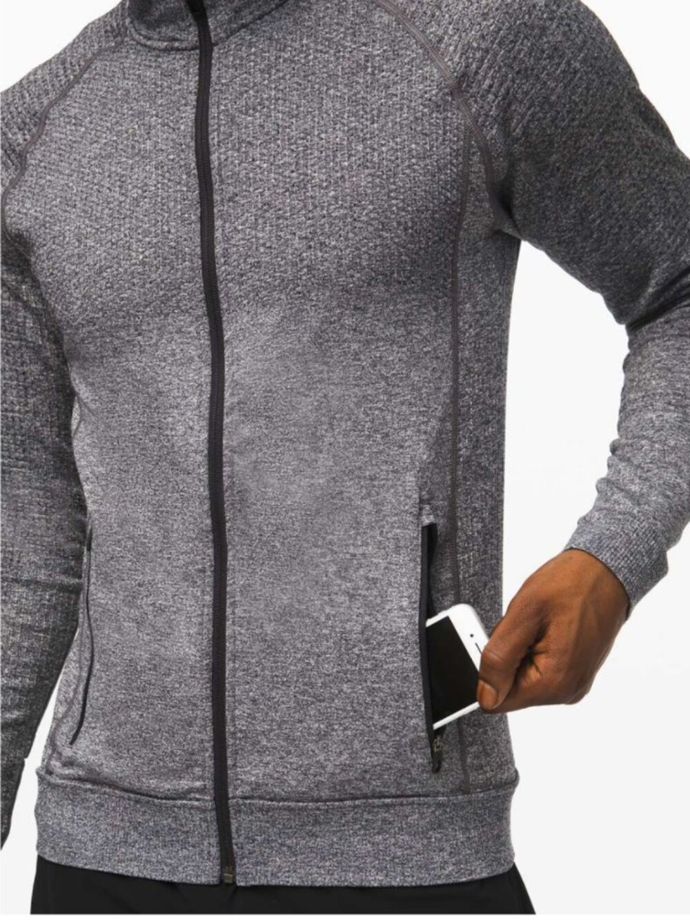 LULULEMON Men's Engineered Warmth Jacket in Vapor/Gull Grey/Black - XL - Picture 3 of 15